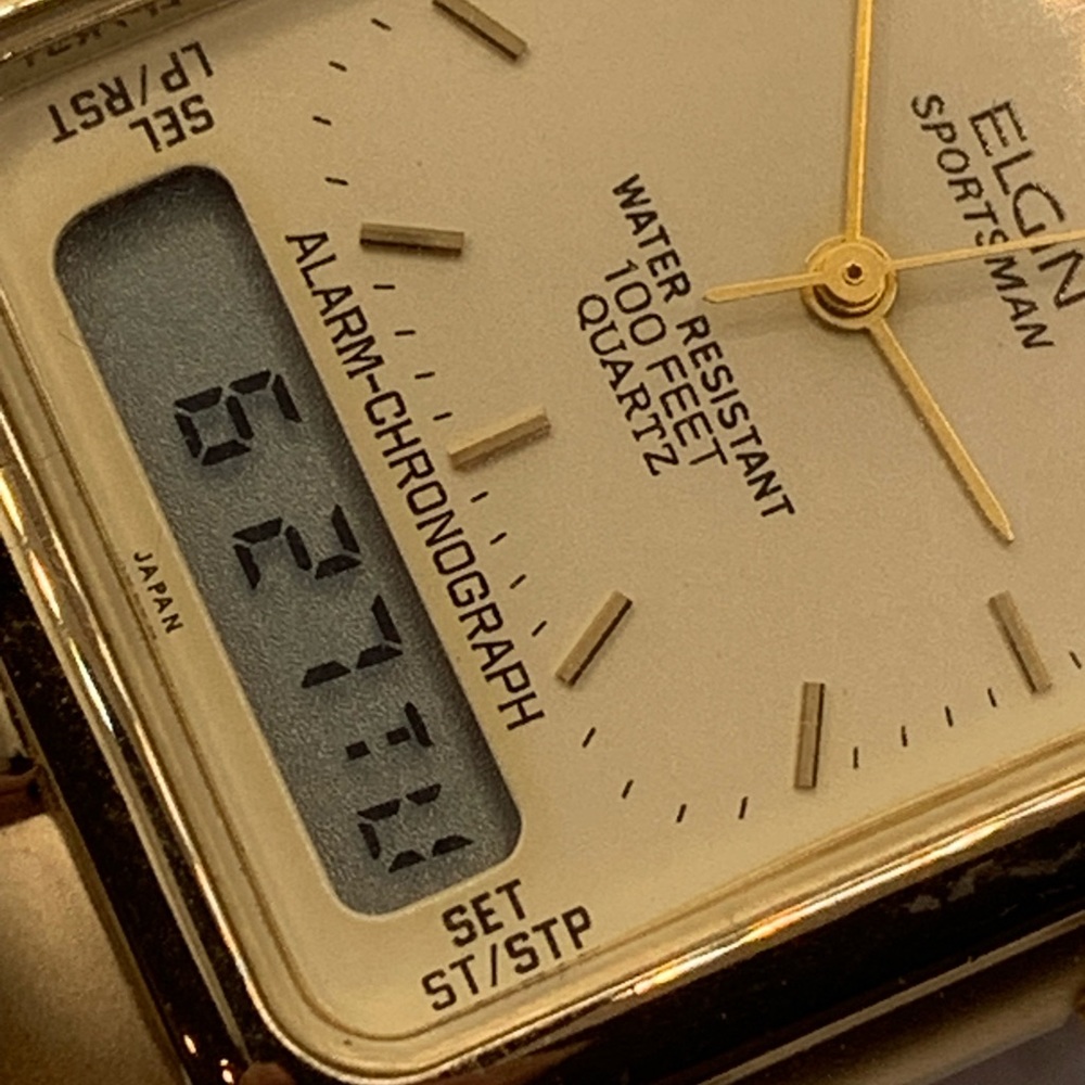 Elgin Sportsman Analog Digital Alarm Chrono Watch - Picture 15 of 15